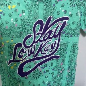 Mint green Stay Low Key shirt